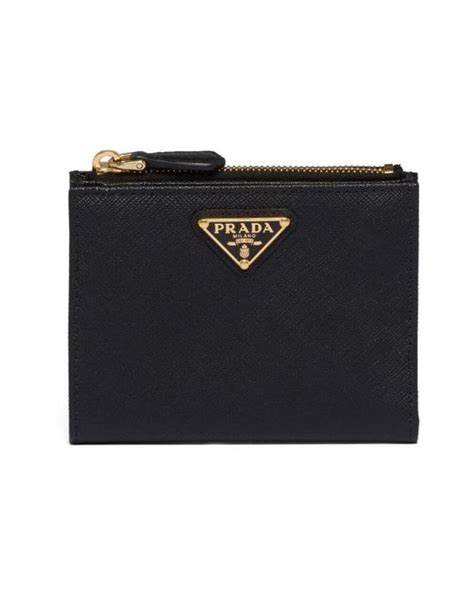 prada women's black coatprada zip wallet black|prada nylon cardholders.